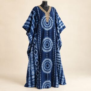 Women's Nigerian Adire Bubu Dress