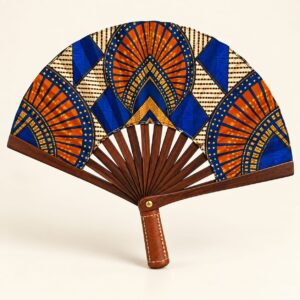 Handmade Nigerian Ankara Traditional Hand Fan