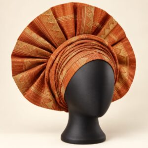 Nigerian Ready-to-Wear Aso-Oke Auto Gele