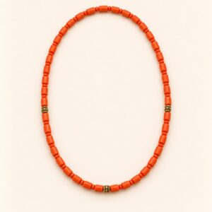 Slim Benin Coral-Style Neck Bead